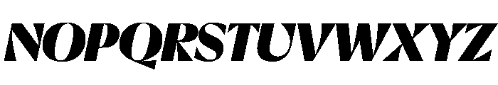 EKNoticeDecor BlackItalic Font UPPERCASE