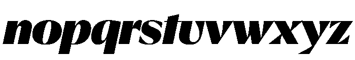 EKNoticeDecor BlackItalic Font LOWERCASE