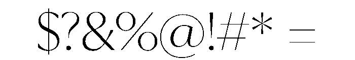 EKNoticeDecor Light Font OTHER CHARS