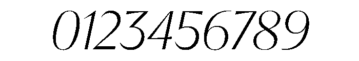 EKNoticeDecor LightItalic Font OTHER CHARS