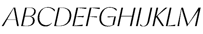 EKNoticeDecor LightItalic Font UPPERCASE