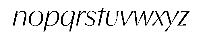 EKNoticeDecor LightItalic Font LOWERCASE