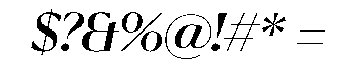 EKNoticeDecor MediumItalic Font OTHER CHARS