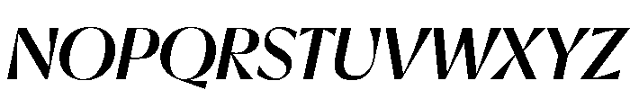 EKNoticeDecor MediumItalic Font UPPERCASE
