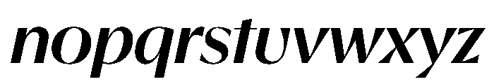 EKNoticeDecor MediumItalic Font LOWERCASE