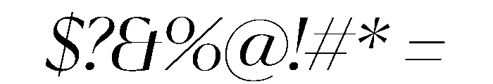 EKNoticeDecor RegularItalic Font OTHER CHARS