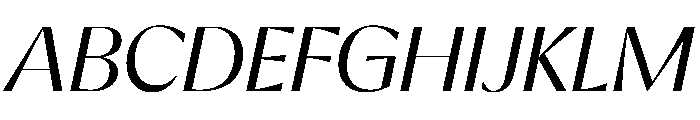 EKNoticeDecor RegularItalic Font UPPERCASE