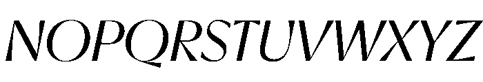 EKNoticeDecor RegularItalic Font UPPERCASE
