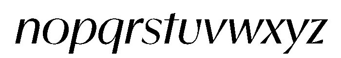 EKNoticeDecor RegularItalic Font LOWERCASE