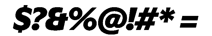 EKNoticeSans BlackItalic Font OTHER CHARS
