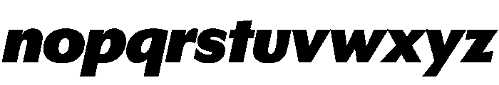 EKNoticeSans BlackItalic Font LOWERCASE