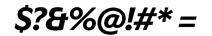 EKNoticeSans BoldItalic Font OTHER CHARS