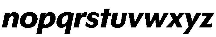 EKNoticeSans BoldItalic Font LOWERCASE