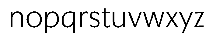 EKNoticeSans Light Font LOWERCASE