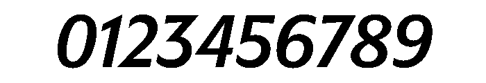 EKNoticeSans MediumItalic Font OTHER CHARS