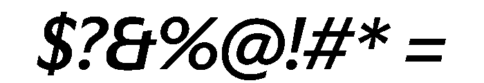 EKNoticeSans MediumItalic Font OTHER CHARS