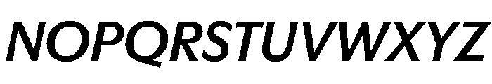 EKNoticeSans MediumItalic Font UPPERCASE