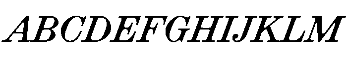 EKRoumald BoldItalic Font UPPERCASE
