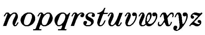 EKRoumald BoldItalic Font LOWERCASE