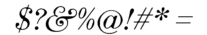 EKRoumald Italic 0a51ef9c Font OTHER CHARS