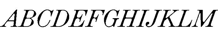 EKRoumald Italic 0a51ef9c Font UPPERCASE
