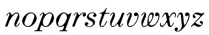 EKRoumald Italic 0a51ef9c Font LOWERCASE