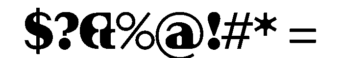 EKUltimo Black Font OTHER CHARS