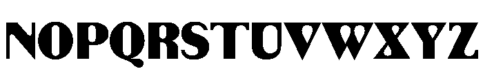 EKUltimo Black Font UPPERCASE