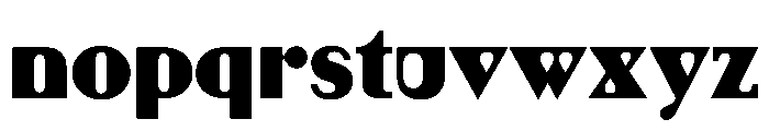 EKUltimo Black Font LOWERCASE