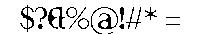 EKUltimo Regular Font OTHER CHARS