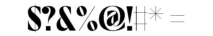 Eklektyk Regular Font OTHER CHARS
