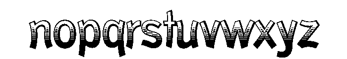 El Paso Regular Font LOWERCASE
