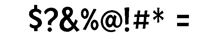 El Paso Semibold Font OTHER CHARS