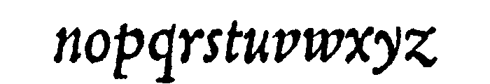 Elfreth Variable Italic Font LOWERCASE