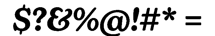 Elfreth Variable Semibold Italic Font OTHER CHARS