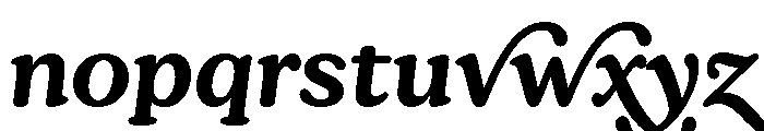 Elfreth Variable Semibold Italic Font LOWERCASE
