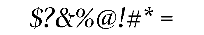Ellery Bold Italic Font OTHER CHARS
