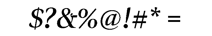Ellery Extra Bold Italic Font OTHER CHARS