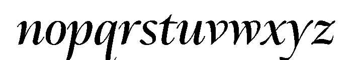 Ellery Extra Bold Italic Font LOWERCASE