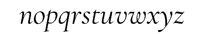 Ellery Italic Font LOWERCASE