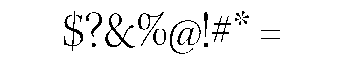 Ellery Light Font OTHER CHARS