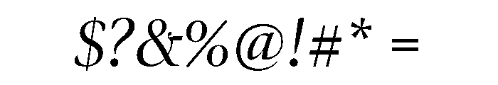 Ellery Medium Italic Font OTHER CHARS