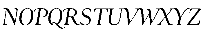 Ellery Medium Italic Font UPPERCASE