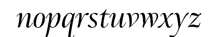 Ellery Medium Italic Font LOWERCASE