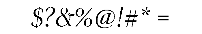 Ellery Regular Italic Font OTHER CHARS