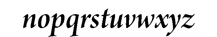 Ellery Semibold Italic Font LOWERCASE
