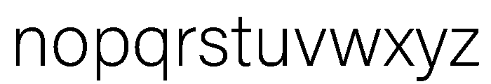 Elza Round Variable Extra Light Font LOWERCASE