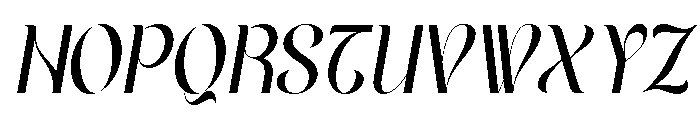 ELACONTRY Italic Font UPPERCASE