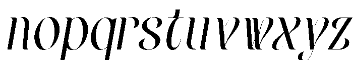 ELACONTRY Italic Font LOWERCASE