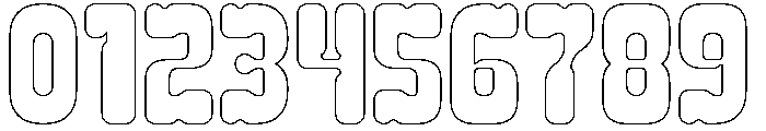 ELEPHANT TRUNK-Hollow Font OTHER CHARS